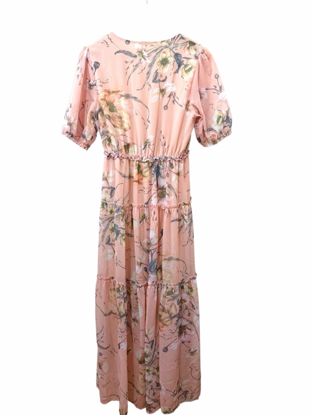 Baltic Born Santorini Floral Maxi Dress Wedding Guest Ethereal Pink Medium - Picture 5 of 10